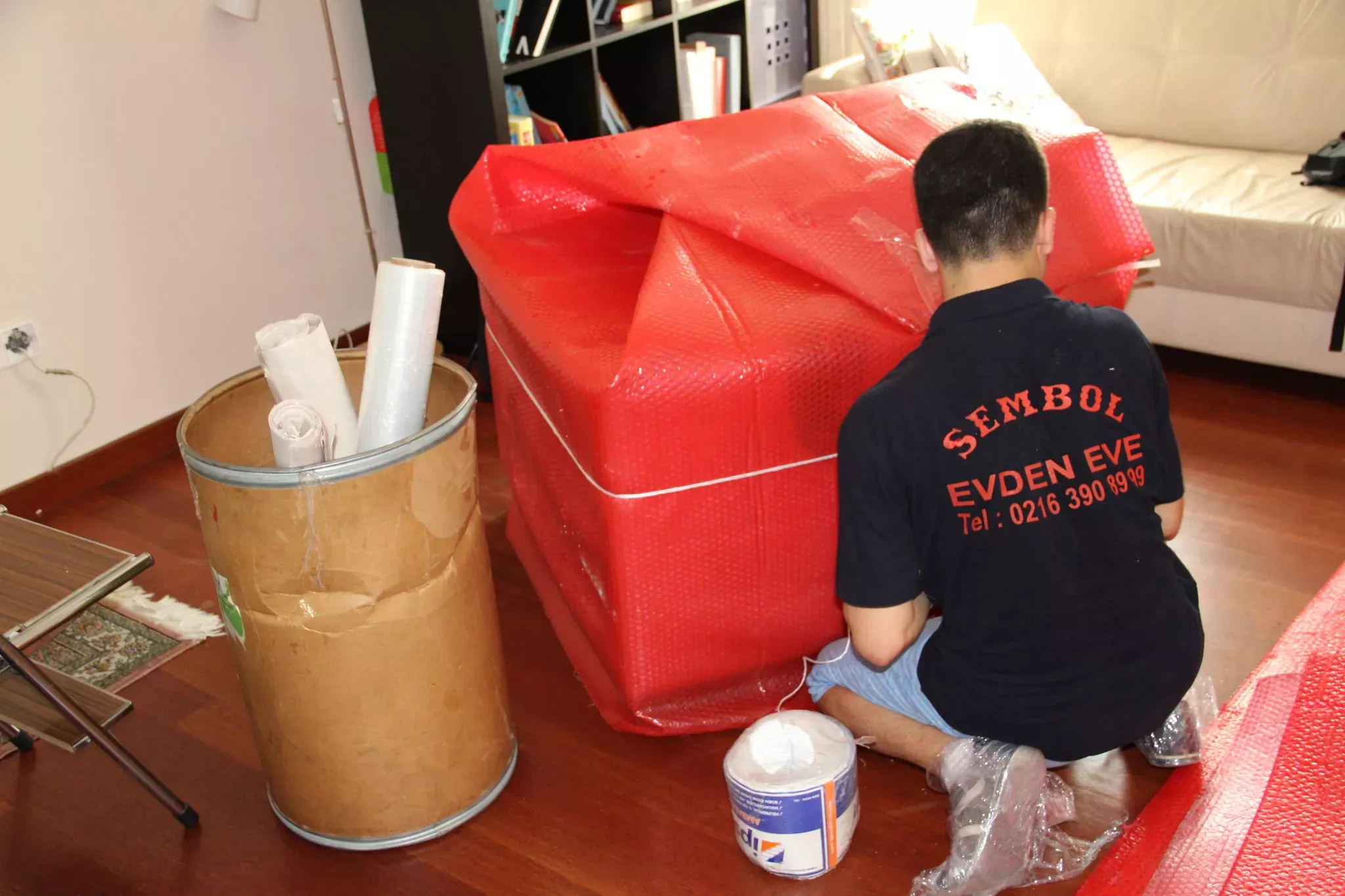 Göztepe Mahallesi Baloncuklu Poşet Sarma